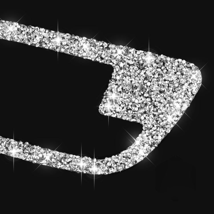 For BMW F10 5 Series 2011-2017 Car Door Handle Frame Diamond Decorative Sticker, Left and Right Drive