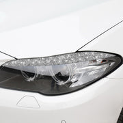 For BMW F10 5 Series 2010-2013 Car Light Eyebrow Diamond Decorative Sticker, Left and Right Drive