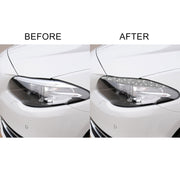 For BMW F10 5 Series 2010-2013 Car Light Eyebrow Diamond Decorative Sticker, Left and Right Drive
