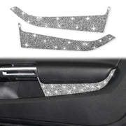 For Ford Mustang 2015-2020 Car Front Door Panel Diamond Decoration Sticker, Left and Right Drive