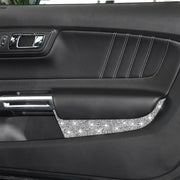 For Ford Mustang 2015-2020 Car Front Door Panel Diamond Decoration Sticker, Left and Right Drive