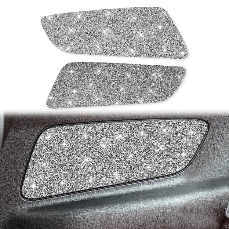 For Ford Mustang 2015-2020 Car Rear Door Panel Diamond Decoration Sticker, Left and Right Drive