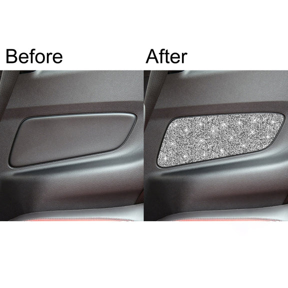 For Ford Mustang 2015-2020 Car Rear Door Panel Diamond Decoration Sticker, Left and Right Drive
