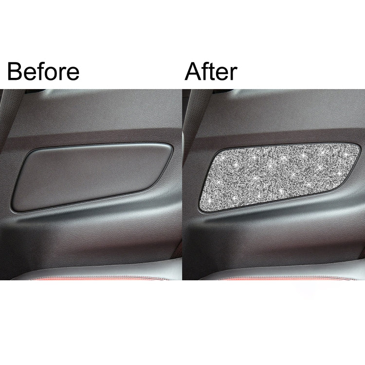 For Ford Mustang 2015-2020 Car Rear Door Panel Diamond Decoration Sticker, Left and Right Drive