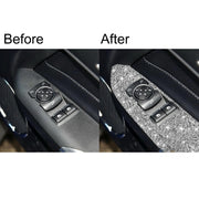 For Ford Mustang 2015-2020 4pcs Car Window Lift Panel Diamond Decoration Sticker, Right Drive