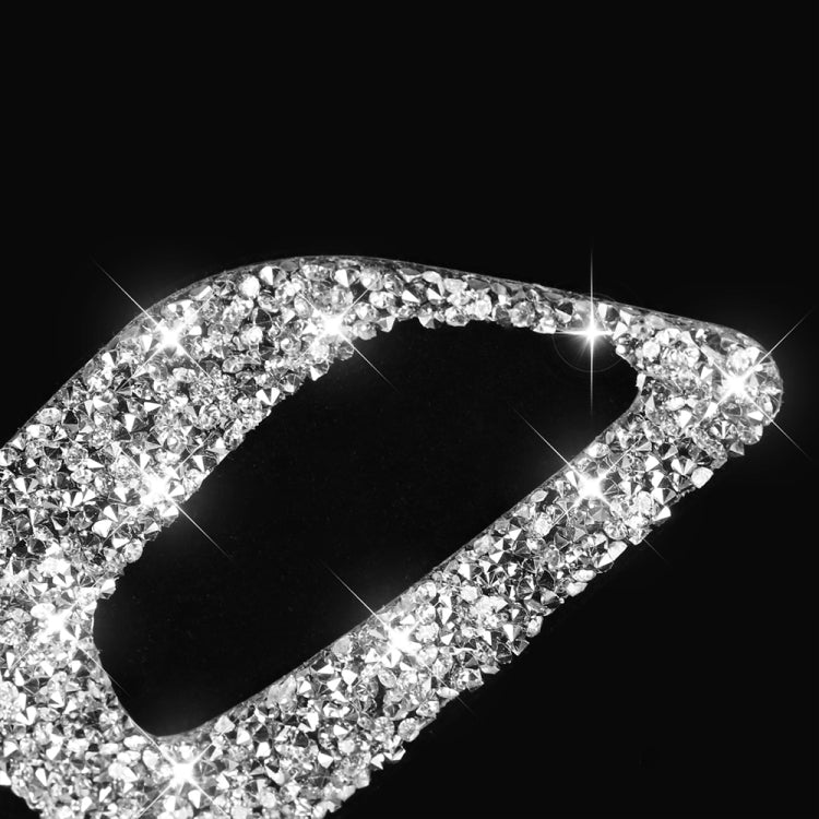 For Ford Mustang 2015-2020 Car Seat Adjustment Button Diamond Decoration Sticker, Left Drive