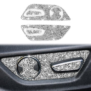 For Ford Mustang 2015-2020 Car Seat Adjustment Button Diamond Decoration Sticker, Right Drive