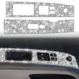For Nissan 350Z 2003-2009 2pcs Car Glass Lift Diamond Decorative Sticker, Left Drive - Car Interior Mouldings by PMC TechLife | Online Shopping South Africa | PMC TechLife | Buy Now Pay Later Mobicred