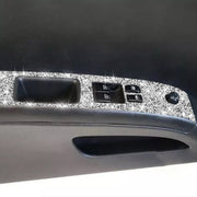 For Nissan 350Z 2003-2009 2pcs Car Glass Lift Diamond Decorative Sticker, Left Drive