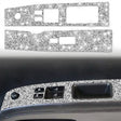 For Nissan 350Z 2003-2009 2pcs Car Glass Lift Diamond Decorative Sticker, Right Drive - Car Interior Mouldings by PMC TechLife | Online Shopping South Africa | PMC TechLife | Buy Now Pay Later Mobicred