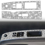 For Nissan 350Z 2003-2009 2pcs Car Glass Lift Diamond Decorative Sticker, Right Drive