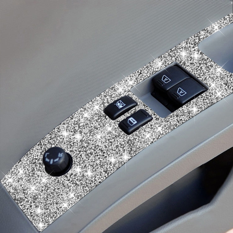 For Nissan 350Z 2003-2009 2pcs Car Glass Lift Diamond Decorative Sticker, Right Drive