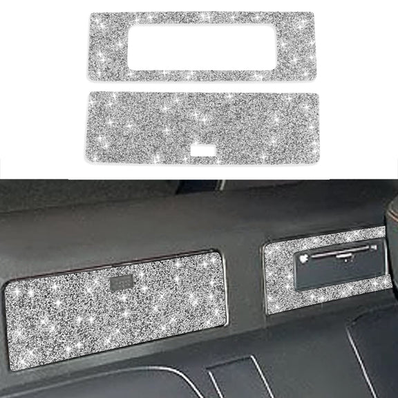For Nissan 350Z 2003-2009 Car DVD Storage Box Diamond Decorative Sticker,Left and Right Drive Universal