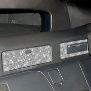 For Nissan 350Z 2003-2009 Car DVD Storage Box Diamond Decorative Sticker,Left and Right Drive Universal