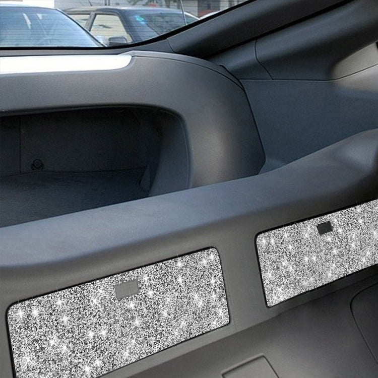 For Nissan 350Z 2003-2009 2pcs Car Storage Box Diamond Decorative Sticker,Left and Right Drive Universal