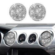 For Ford Mustang 2015-2020 6 in 1 Car Air Outlet Diamond Decoration Sticker, Left and Right Drive