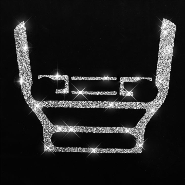 For Ford Mustang 2015-2020 Car Central Control CD Frame Diamond Decoration Sticker, Left and Right Drive