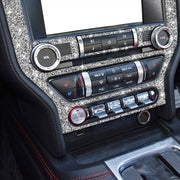 For Ford Mustang 2015-2020 Car Central Control CD Frame Diamond Decoration Sticker, Left and Right Drive