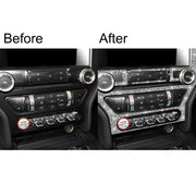 For Ford Mustang 2015-2020 Car Central Control CD Frame Diamond Decoration Sticker, Left and Right Drive