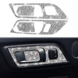 For Ford Mustang 2015-2020 4pcs Car Door Inner Handle Panel Diamond Decoration Sticker, Left Drive - Car Interior Mouldings by PMC TechLife | Online Shopping South Africa | PMC TechLife | Buy Now Pay Later Mobicred
