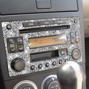 For Nissan 350Z 2003-2009 Car CD Radio Play Panel Diamond Decorative Sticker,Left and Right Drive Universal
