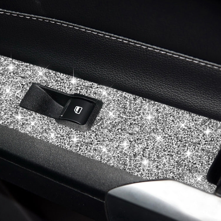 For Ford Mustang 2015-2020 Car Door Lift Panel B Diamond Decoration Sticker, Left Drive