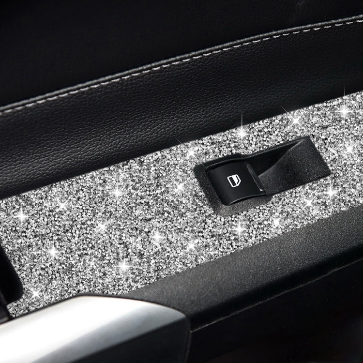 For Ford Mustang 2015-2020 Car Door Lift Panel B Diamond Decoration Sticker, Right Drive