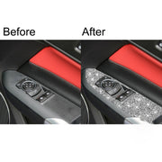 For Ford Mustang 2015-2020 Car Door Lift Panel B Diamond Decoration Sticker, Right Drive