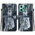 For Xiaomi Redmi Note 12 5G Crystal Texture Colored Drawing Leather Phone Case(Cat Tiger Reflection) - free shipping - PMC TechLife - Order now!