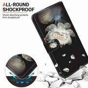 For Xiaomi Redmi Note 12 Pro+ Crystal Texture Colored Drawing Leather Phone Case(Crystal Peony)