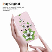 For Xiaomi 13 5G Crystal Texture Colored Drawing Leather Phone Case(Lily)