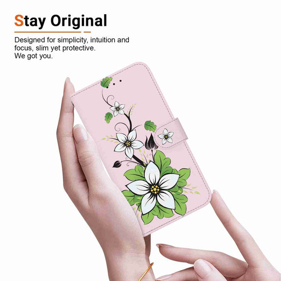 For Xiaomi 13 5G Crystal Texture Colored Drawing Leather Phone Case(Lily)
