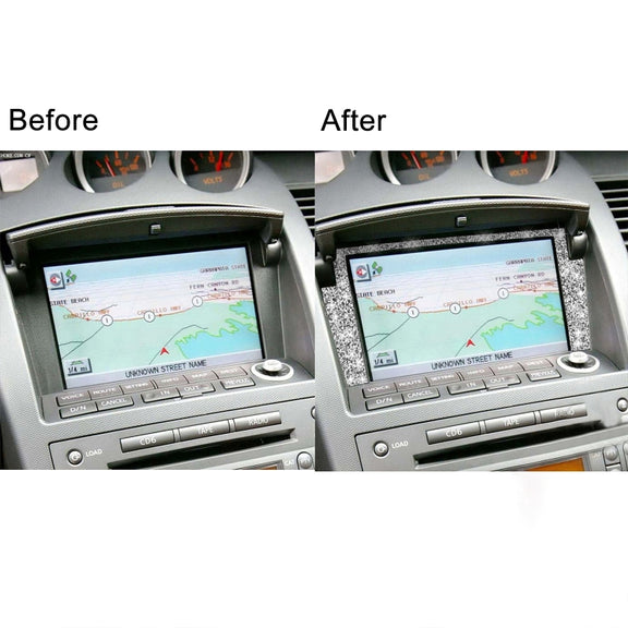 For Nissan 350Z 2003-2009 Car Navigation Frame Diamond Decorative Sticker,Left and Right Drive Universal