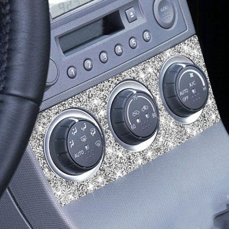 For Nissan 350Z 2003-2009 Car Air Conditioning Adjustment Diamond Decorative Sticker,Left and Right Drive Universal