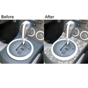 For Nissan 350Z 2003-2009 Car Gear Panel Diamond Decorative Sticker,Left and Right Drive Universal