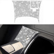 For Nissan 350Z 2003-2009 2pcs Car Rear Of Center Console Diamond Decorative Sticker, Right Drive - Car Interior Mouldings by PMC TechLife | Online Shopping South Africa | PMC TechLife | Buy Now Pay Later Mobicred