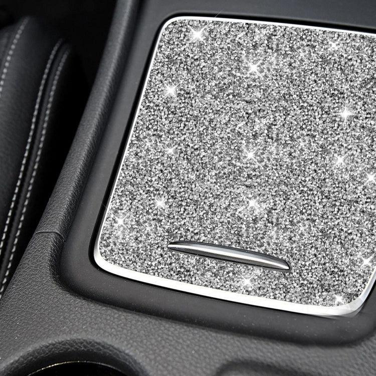 For Mercedes-Benz GLA 2015-2018 Car Central Control Storage Box Cover Diamond Decoration Sticker, Left and Right Drive