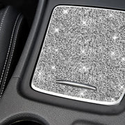 For Mercedes-Benz GLA 2015-2018 Car Central Control Storage Box Cover Diamond Decoration Sticker, Left and Right Drive