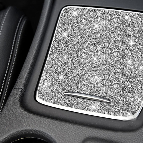 For Mercedes-Benz GLA 2015-2018 Car Central Control Storage Box Cover Diamond Decoration Sticker, Left and Right Drive