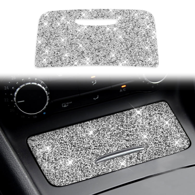 For Mercedes-Benz GLA 2015-2018 Car Central Control Storage Box Panel Diamond Decoration Sticker, Left and Right Drive