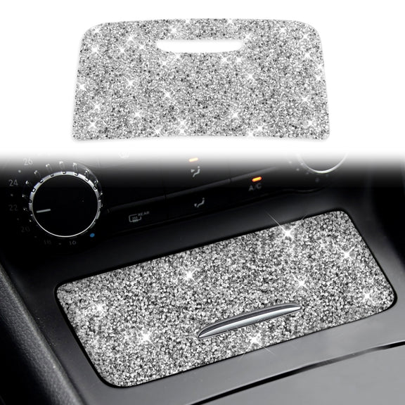 For Mercedes-Benz GLA 2015-2018 Car Central Control Storage Box Panel Diamond Decoration Sticker, Left and Right Drive