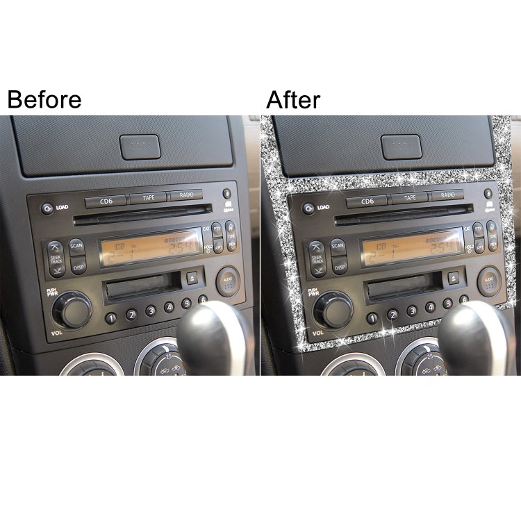 For Nissan 350Z 2003-2009 Car Navigation Frame Diamond Sticker,Left and Right Drive Universal