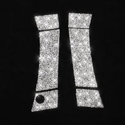 For Nissan 350Z 2003-2009 6pcs Car Door Outer Handle Diamond Decorative Sticker, Left Drive