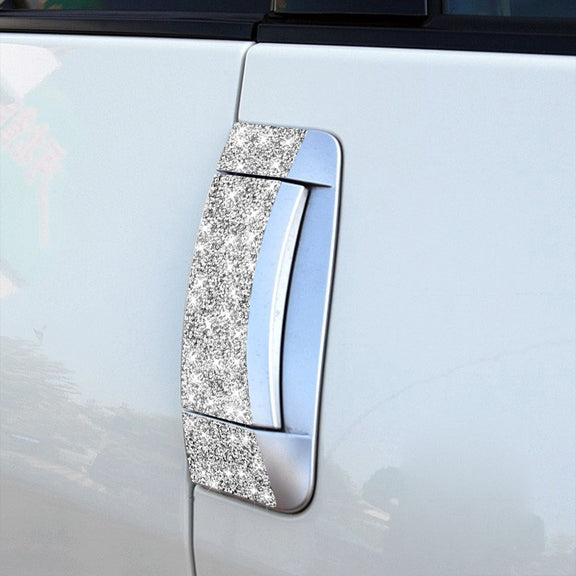 For Nissan 350Z 2003-2009 6pcs Car Door Outer Handle Diamond Decorative Sticker, Left Drive