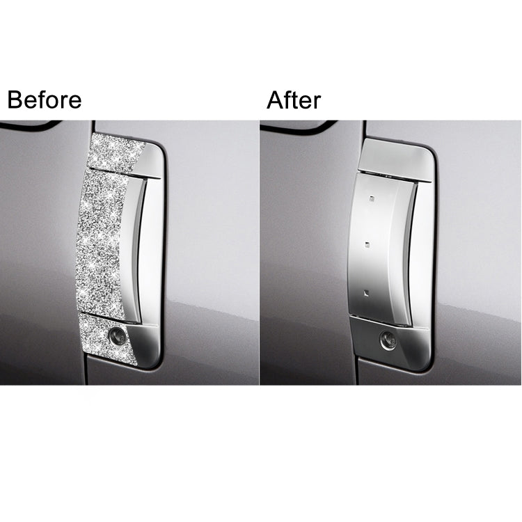 For Nissan 350Z 2003-2009 6pcs Car Door Outer Handle Diamond Decorative Sticker, Right Drive