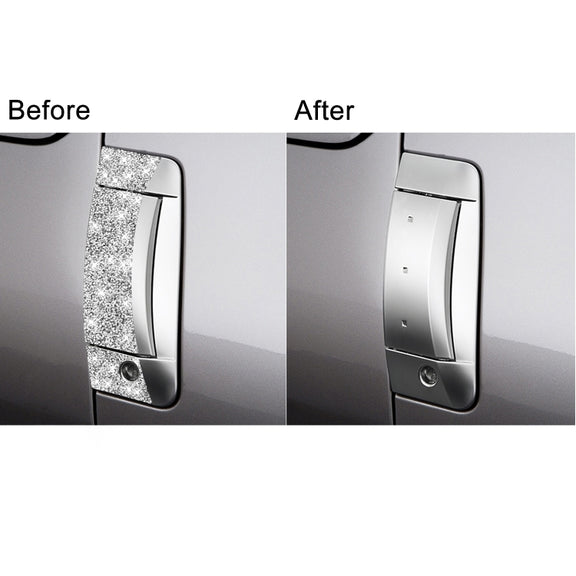 For Nissan 350Z 2003-2009 6pcs Car Door Outer Handle Diamond Decorative Sticker, Right Drive