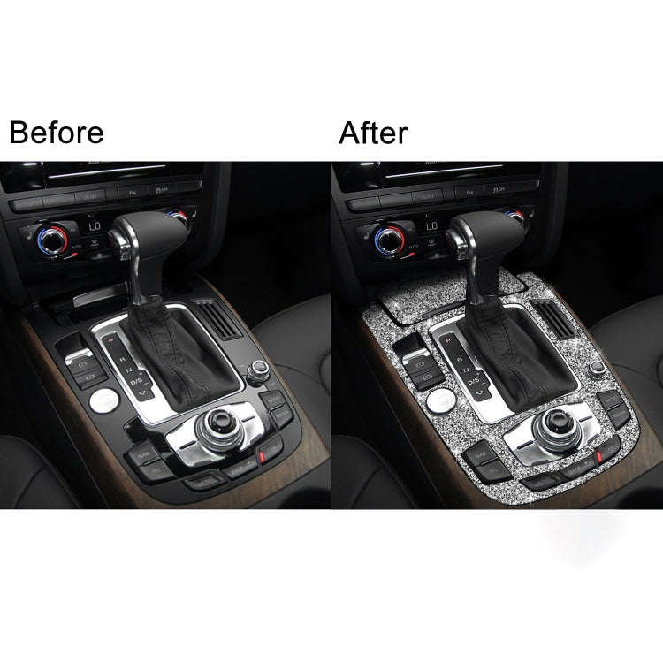 For Audi A4L / A5 / Q5 Car Gear Panel C Diamond Decoration Sticker, Left and Right Drive