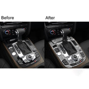 For Audi A4L / A5 / Q5 Car Gear Panel C Diamond Decoration Sticker, Left and Right Drive