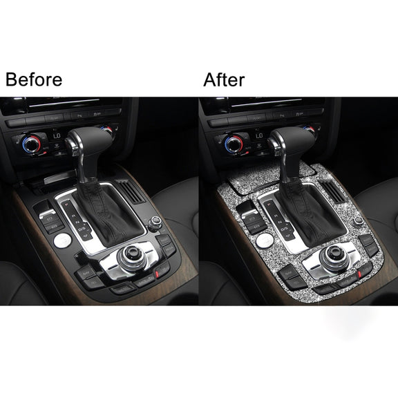 For Audi A4L / A5 / Q5 Car Gear Panel C Diamond Decoration Sticker, Left and Right Drive