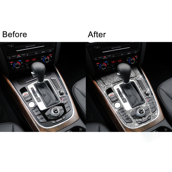 For Audi A4L / A5 / Q5 Car Gear Panel D Diamond Decoration Sticker, Left and Right Drive